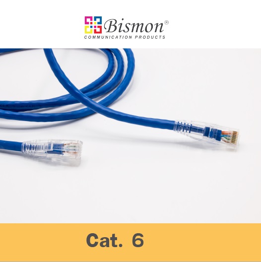 Cat.6  UTP Patch Cord-Blue color(Boot สีไส) (1.0,2.0,3.0,5.0 Meters )